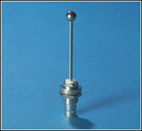 Transponder antenna with top loaded stub monopole. Frequency 1030-1090 MHz