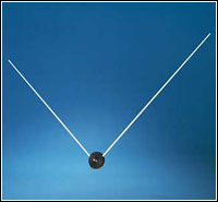 VOR/GS V Dipole Antenna with 4-hole mounting and reduced static.