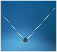VOR/GS V Dipole Antenna with 2-hole mounting and reduced static