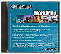 MapSource WorldMap Software.