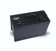 Black Leather Jeppesen Flight Case (Holds 6 Binders)
